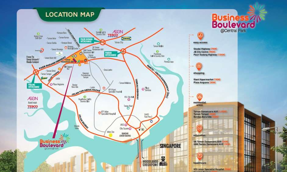 Business Boulevard@Central Park map